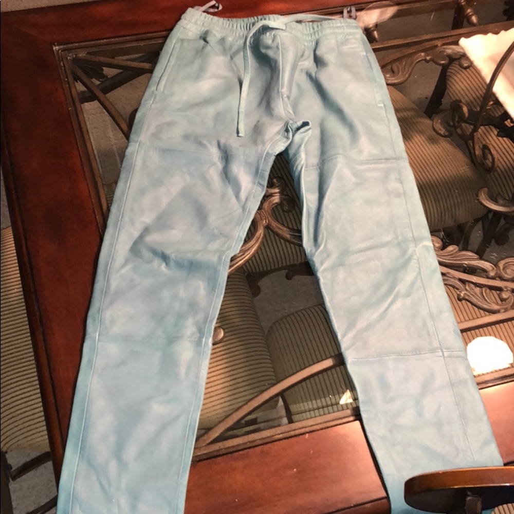 leather jogger like pants